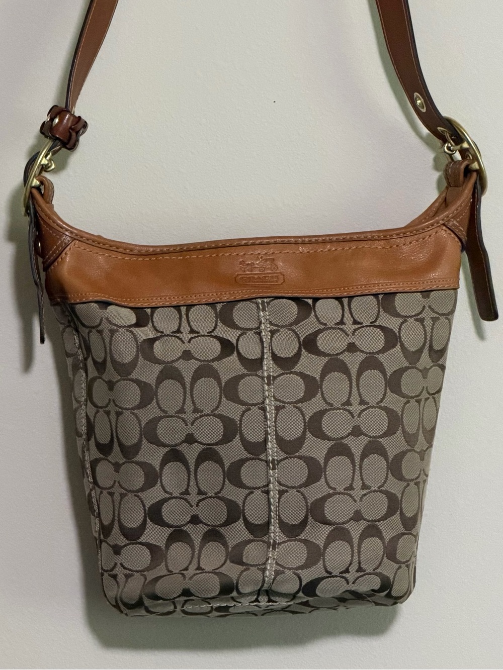 Y2K Coach Bleecker Signature Duffle Bag - Picture 1 of 14